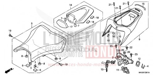 SIEGE (CBR1000S/SA) CBR1000SAF de 2015